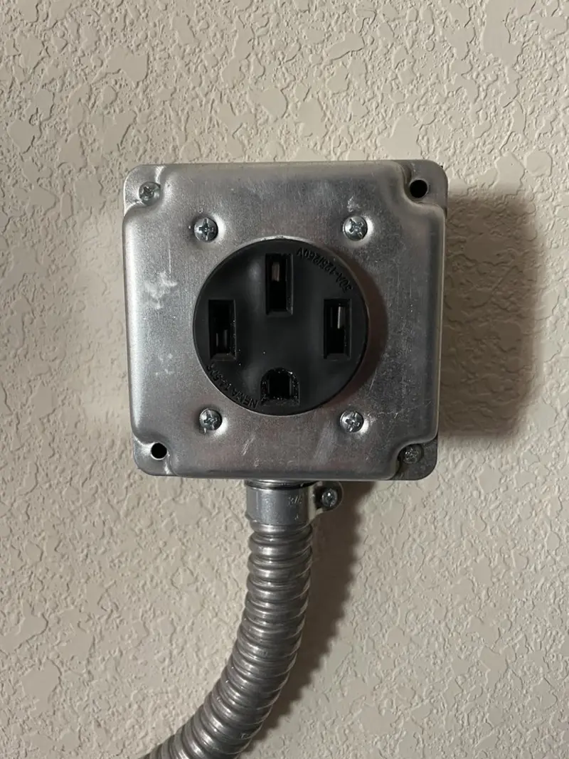 NEMA 14-50 outlet installed for Smart Home Electrical in Greenbelt